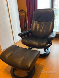 Poltrona Ekornes Stressless Consul M colore nero