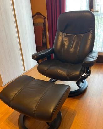 Poltrona Ekornes Stressless Consul M colore nero