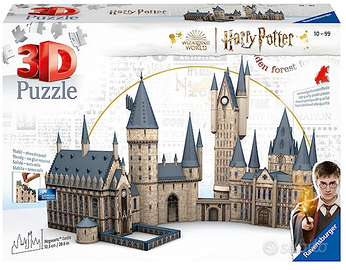 Puzzle 3D del Castello di Hogwarts