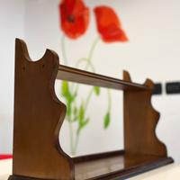 Piattaia in legno anni 80 compatta e capiente