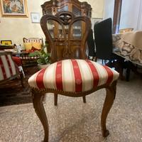 Set di 6 sedie in stile classico - legno massello