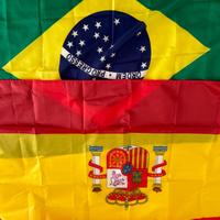 Bandiera Brasile e Spagna