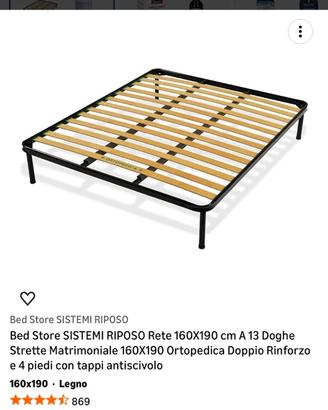 Rete letto matrimoniale 160x190