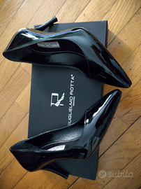 Scarpe Guglielmo Rotta décolleté vernice nera