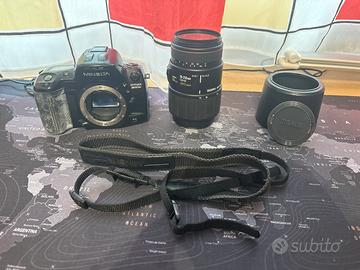 Reflex Minolta Dynax 800si  Sigma 70-210 APO Macro