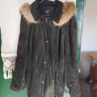 vintage giacca parka camoscio donna 44