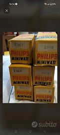 Lotto 6 Valvole Philips EM4 EBC3 Nuove NOS