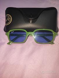 Occhiali da sole Ray-Ban Verdi Lenti blu
