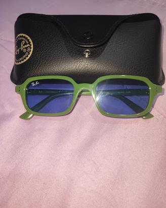 Occhiali da sole Ray-Ban Verdi Lenti blu