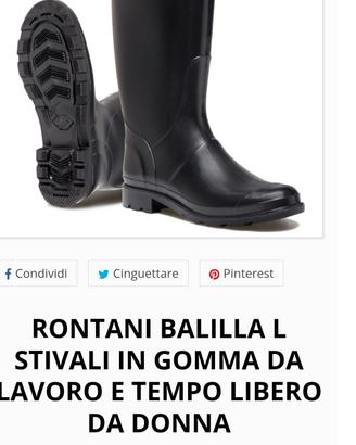 stivali in gomma da donna numero 37