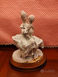 Scultura Capodimonte Sartori Maternità anni ' 60 