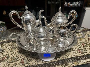 Servizio da Tè in Argento 800 massiccio