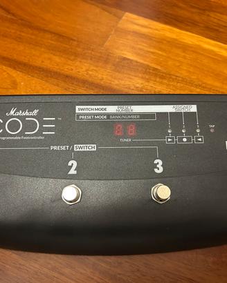 Marshall Footswitch Code Serie