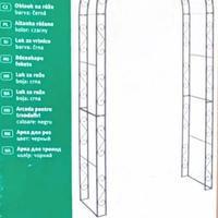 Arco di Rose Da Giardino In Metallo nero CMI