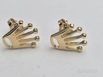 ORECCHINI ORO GIALLO STILE ROLEX