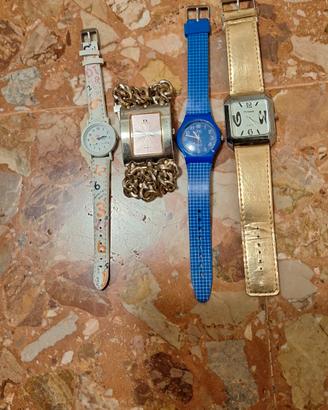 orologi in plastica+bigiotteria