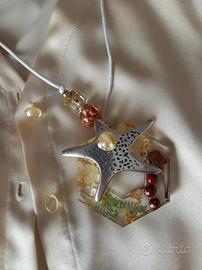 Collana con Ciondolo stella marina - Artigianale 