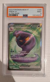 Pokemon PSA 9 Arbok ex 185/165 set 151 Ita