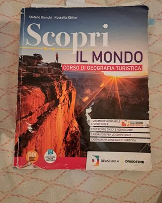 libro di geografia Scopri il mondo 