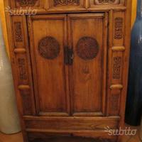 Armadio cinese in olmo