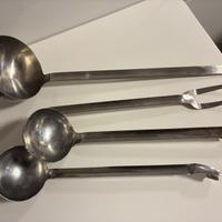 Lotto utensili cucina professionale acciaio inox