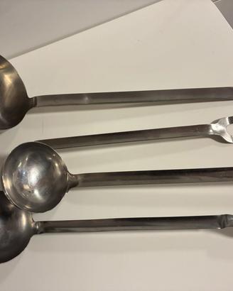 Lotto utensili cucina professionale acciaio inox