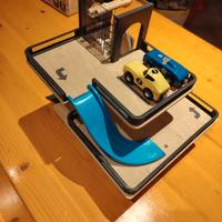 garage multipiano x pista legno + macchinine