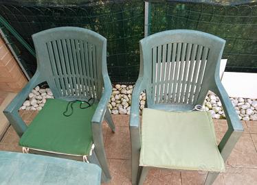 Sedie da giardino in plastica 