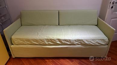 Divano letto estraibile con due letti singoli