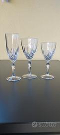set bicchieri cristallo 