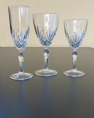 set bicchieri cristallo 