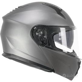 CASCO MODULARE SKA-P TITANIO P/J DOPPIA VISIERA