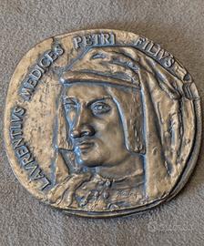 medaglia Lorenzo De Medici in bronzo 