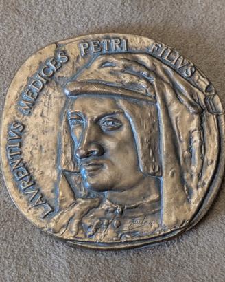 medaglia Lorenzo De Medici in bronzo 