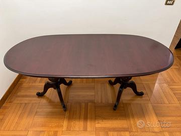 Tavolo in legno di mogano stile inglese