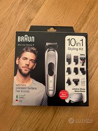 Rasoio e regolabarba Braun kit 10 in 1