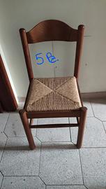 5 sedie in legno seminuove 