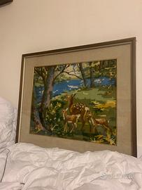 Quadro ricamato a mano