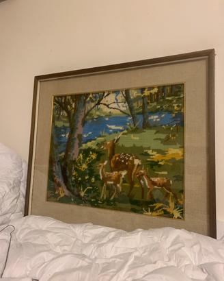 Quadro ricamato a mano