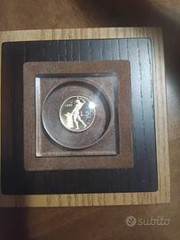 2 monete 50 lire vulcano in oro