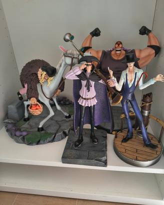 blackbeard crew One piece resin statue 