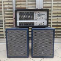 Impianto audio casse Etek mixer Phonic Powerpod