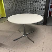 TAVOLO ROTONDO BASE ACCIAIO PIANO PIANCO DESIGN