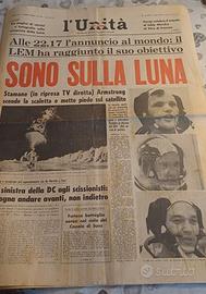 Quotidiano storico originale 21 Luglio 1969 Sbarco