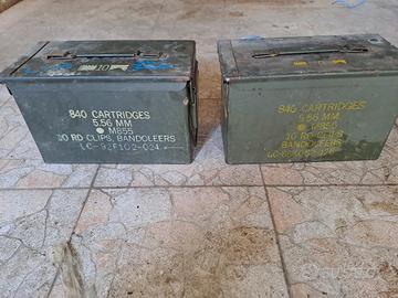 cassette militari di munizioni in metallo