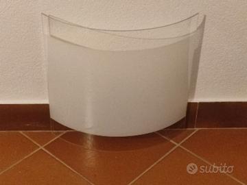 Lampadario/Applique/plafoniera in vetro bianco opa