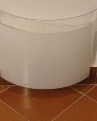 Lampadario/Applique/plafoniera in vetro bianco opa