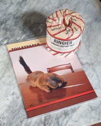 Maurizio Cattelan Toilet Paper