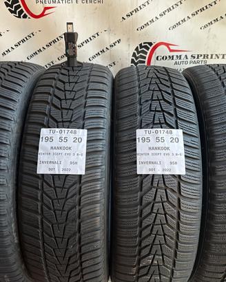 4 PNEUMATICI 195/55 R20 HANKOOK INVERNALI