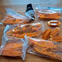 Lotto catarifrangenti per bici e e torcia bici